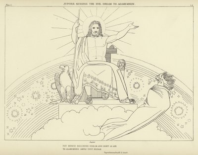 Jupiter Sending the Evil Dream to Agamemnon by John Flaxman